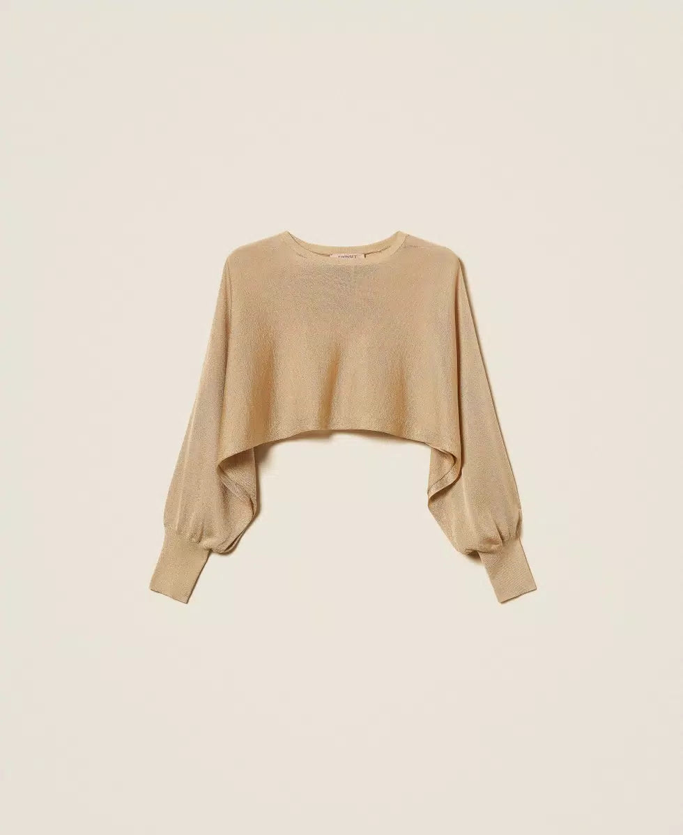 Maglia  cropped con lurex TWINSET Art.TP3124