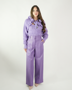 Pantalone Ecopelle Lilla