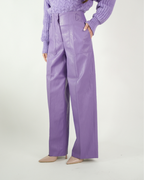 Pantalone Ecopelle Lilla