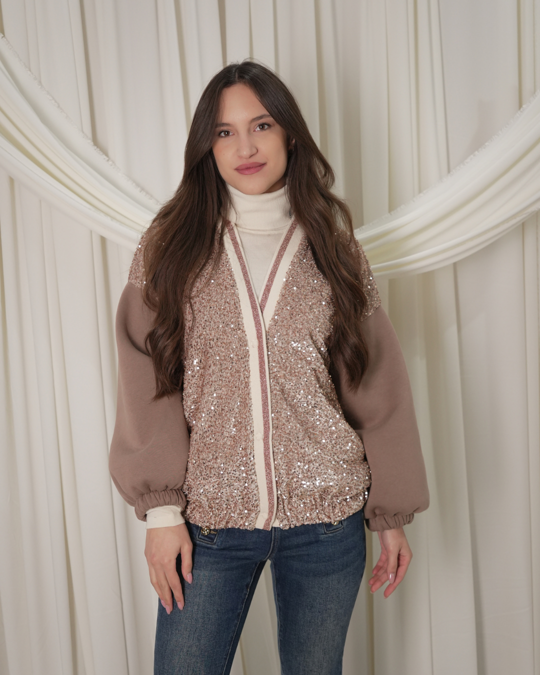 Cardigan Bomber Nude D'ELLE art.I241190