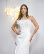 Abito con piume Matilde Couture Art.A331