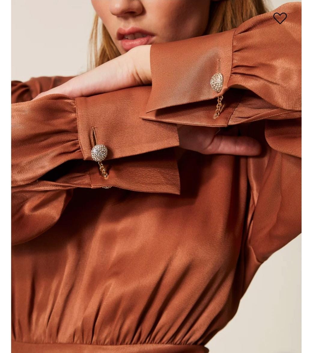 Abito lungo in raso Twinset