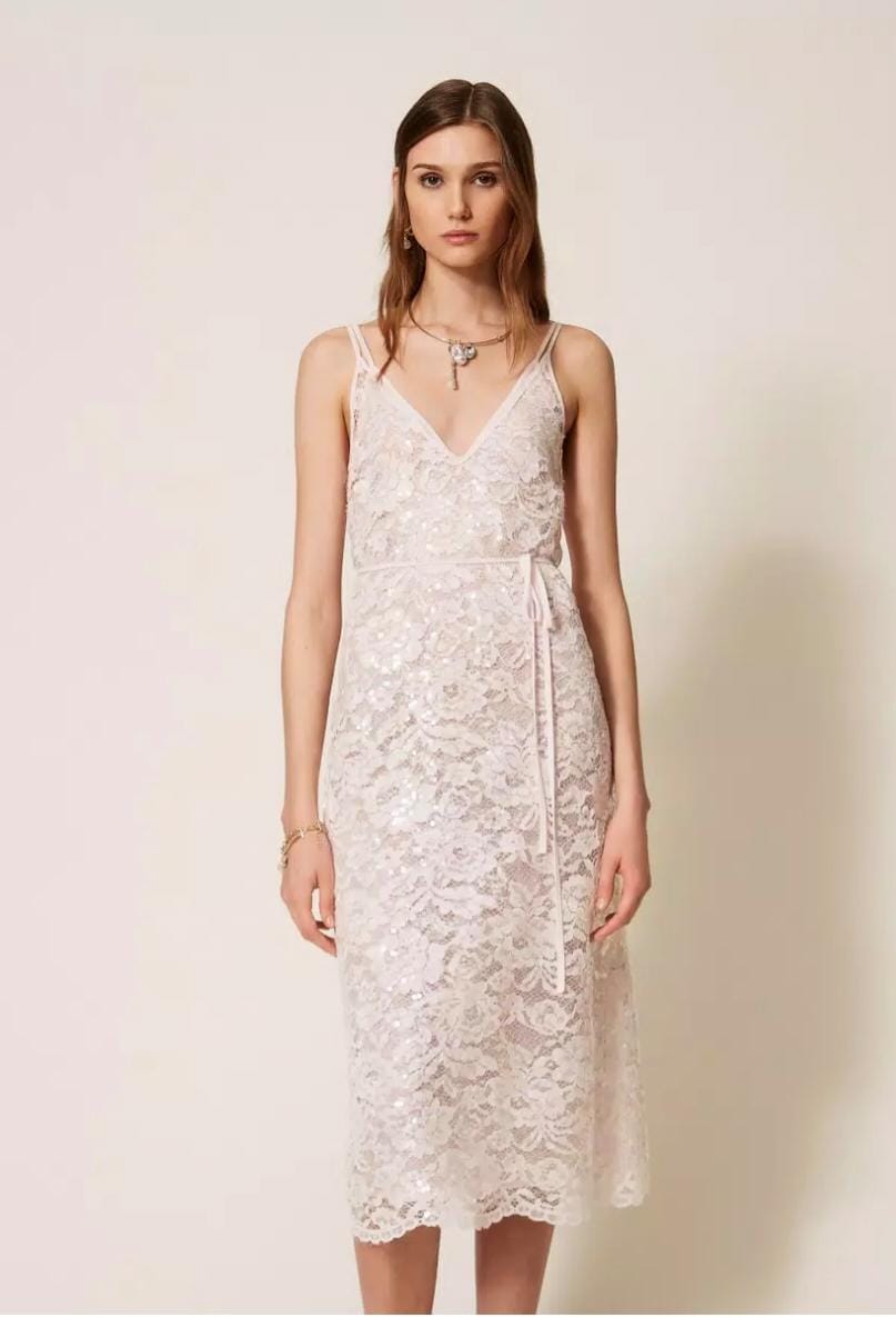 Abito longuette in pizzo Twinset Art.TP2630
