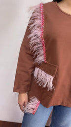 Maglia Fanfreluches piume