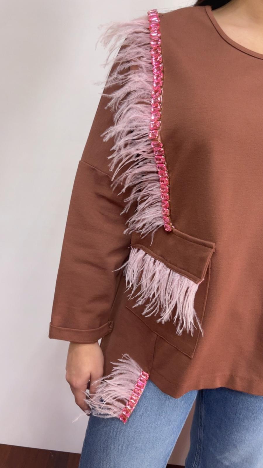 Maglia Fanfreluches piume