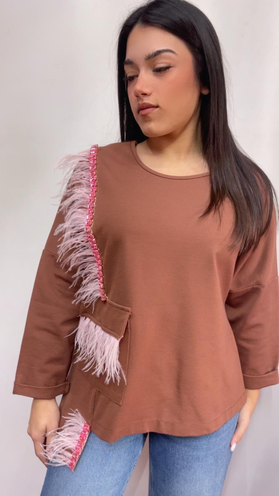 Maglia Fanfreluches piume